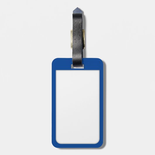 Kinder Cute Green Fish Personaliseren Bagagelabel (Achterkant verticaal)