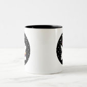 Kinder Cute halloween Ghost Tweekleurige Koffiemok (Center)