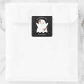 Kinder Cute halloween Ghost Vierkante Sticker (Tas)