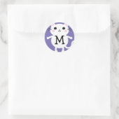 Kinder Cute Kitty Monogram Envelope Seal Sticker (Tas)