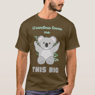 Kinder Cute Koala Beer Grandma houdt van mij T-shirt