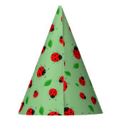 Kinder Cute lady bug & green verlofpatroonverloop Feesthoedjes (Achterkant)