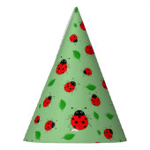 Kinder Cute lady bug & green verlofpatroonverloop Feesthoedjes (Links)