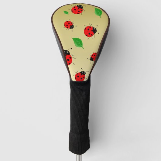 Kinder Cute lady bug & green verlofpatroonverloop Golfheadcover (Voorkant)