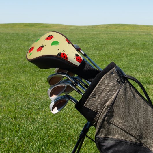 Kinder Cute lady bug & green verlofpatroonverloop Golfheadcover (Insitu)