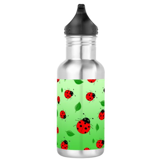 Kinder Cute lady bug & green verlofpatroonverloop Waterfles (Rechts)