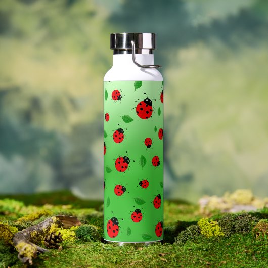 Kinder Cute lady bug & green verlofpatroonverloop Waterfles (Buiten)