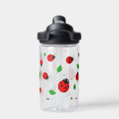 Kinder Cute lady bug & green verlofpatroonverloop Waterfles (Achterkant)