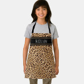 Kinder Cute Leopard Print Personalized Girls Schort (Insitu)