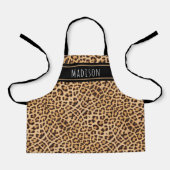 Kinder Cute Leopard Print Personalized Girls Schort (Voorkant)