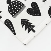 Kinder Cute Owl Moon Heart Umbrella Winter Pet Fleece Deken (Hoek)