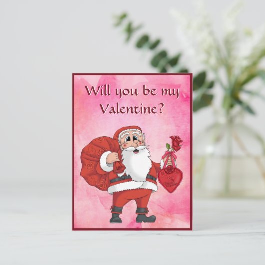 Kinder Cute Valentijnsdag Briefkaart (Staand voorkant)