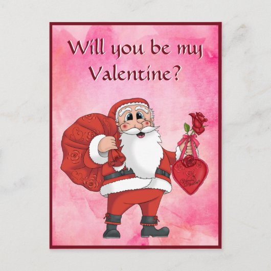 Kinder Cute Valentijnsdag Briefkaart (Voorkant)