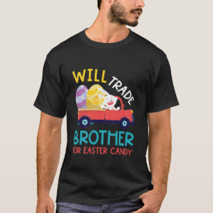 Kinder Cute zal Brother T-shirt Paaseieren verhand