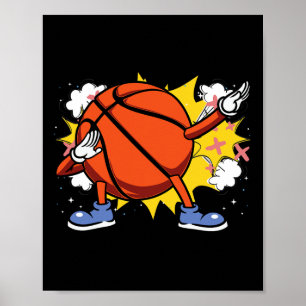 Kinder Dabbing Amerikaanse Bysketbyll speler voor Poster