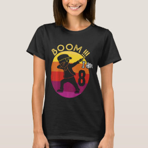 Kinder Dabbing Boy 8th Birthday Outfit 8 Acht jaar T-shirt