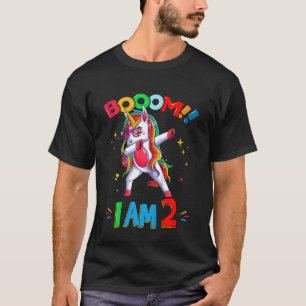 Kinder Dabbing Eenhoorn Verjaardag 2 jaar T-shirt