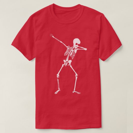 Kinder Dabbing Skeleton Halloween Dab t T-shirt (Design voorkant)