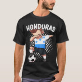 Kinder Dabbing Voetballer Honduras Voetbal Hondura T-shirt (Voorkant)