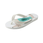 Kinder Dachshund-Teenslippers Gepersonaliseerd met Teenslippers (Schuin)