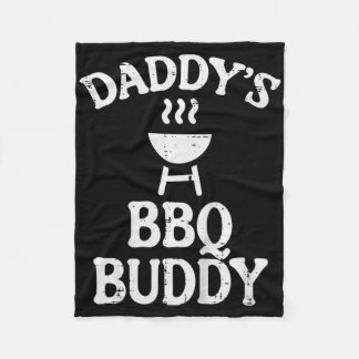 Kinder daddys bbq buddy Schattigee barbecue famili Fleece Deken