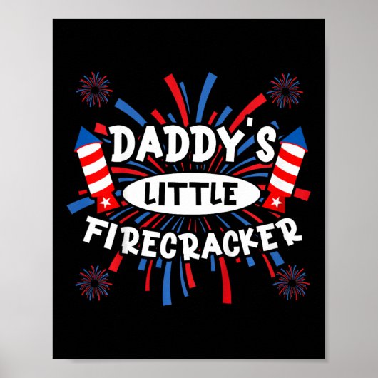 Kinder daddys Little Firecracker Independence Day  Poster (Voorkant)