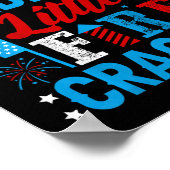 Kinder daddys Little Firecracker Independence Day Poster (Hoek)