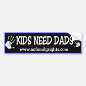Kinder Dads Bumpersticker nodig (Voorkant)