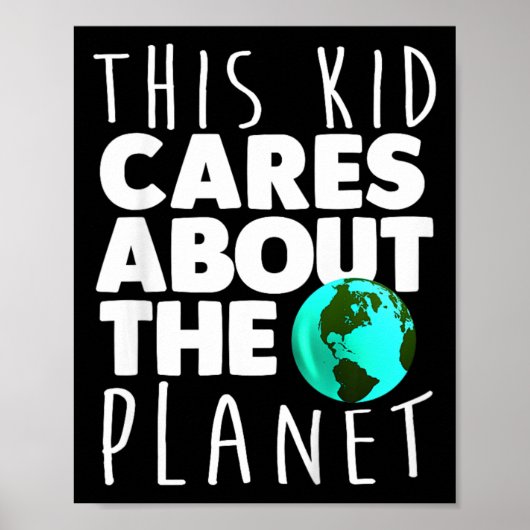 Kinder Dag van het Milieu Klimaatverandering Grahi Poster (Voorkant)