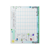 Kinder Dagelijkse Chore Chart Custom Notitieblok (Linkerzijde)