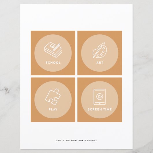 Kinder Dagelijkse Routinekaarten van Toddler Visua (Voorkant)