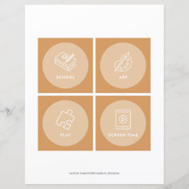 Kinder Dagelijkse Routinekaarten van Toddler Visua