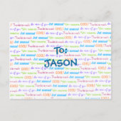 KINDER dank u Briefkaart (Voorkant)