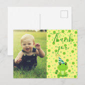 Kinder Dank u Lucky Frog Briefkaart (Voorkant / Achterkant)
