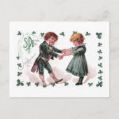 Kinder dans op St Patrick's Day Briefkaart (Voorkant)