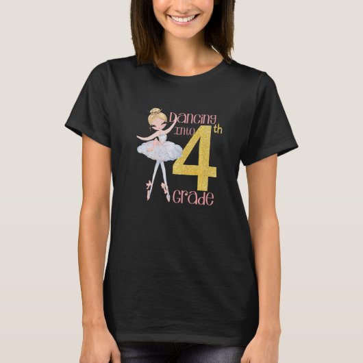 Kinder dansen in vierde klas terug naar Scho T-shirt (Voorkant)