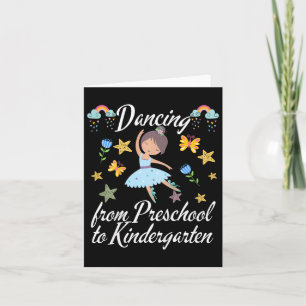 Kinder dansen op kleuterschool Ballerina Preschool Kaart