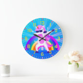 Kinder ・ Dansende Unicorn ・ wandklok (Huis)