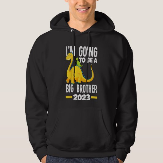 Kinder dat ik een grote broer zal worden van 2023  hoodie (Voorkant)