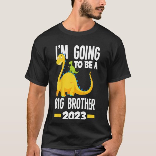 Kinder dat ik een grote broer zal worden van 2023  t-shirt (Voorkant)