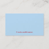 Kinder Daycare Party Plaats Visitekaartje op maat (Achterkant)