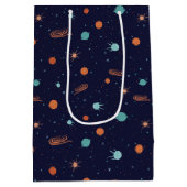 Kinder Deep Space Shooting Stars Planets Black Hol Medium Cadeauzakje (Achterkant)