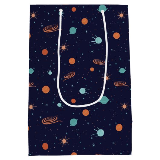 Kinder Deep Space Shooting Stars Planets Black Hol Medium Cadeauzakje (Achterkant)