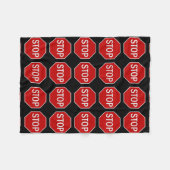 Kinder deken van het stoptekenpatroon (Voorkant (Horizontaal))