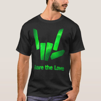Kinder delen De Liefde Groene Melkweg Klassieke T- T-shirt