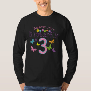 Kinder derde verjaardag Cake Little Butterfl T-shirt