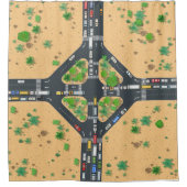 Kinder Desert Junction Shower Curtain Douchegordijn (Voorkant)