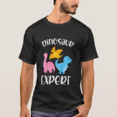Kinder deskundige Dino Cute Dinosaur Girl Dinosaur T-shirt (Voorkant)