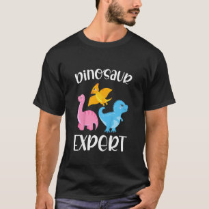 Kinder deskundige Dino Cute Dinosaur Girl Dinosaur T-shirt