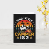 Kinder Deze kleine camper is 2 jaar oud Camping 2e Kaart (Gele Bloem)